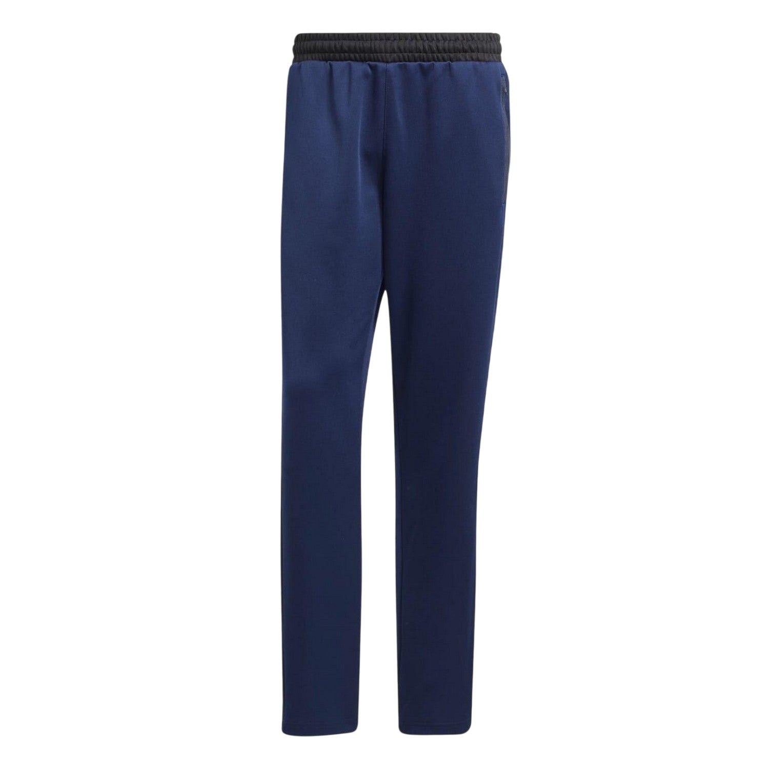 Indigo Blue - Front - Adidas Mens 3 Stripes Straight Jogging Bottoms