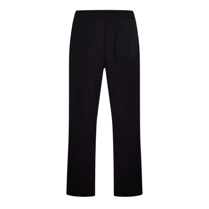 Black - Back - Hugo Mens Open Hem Sweatpants