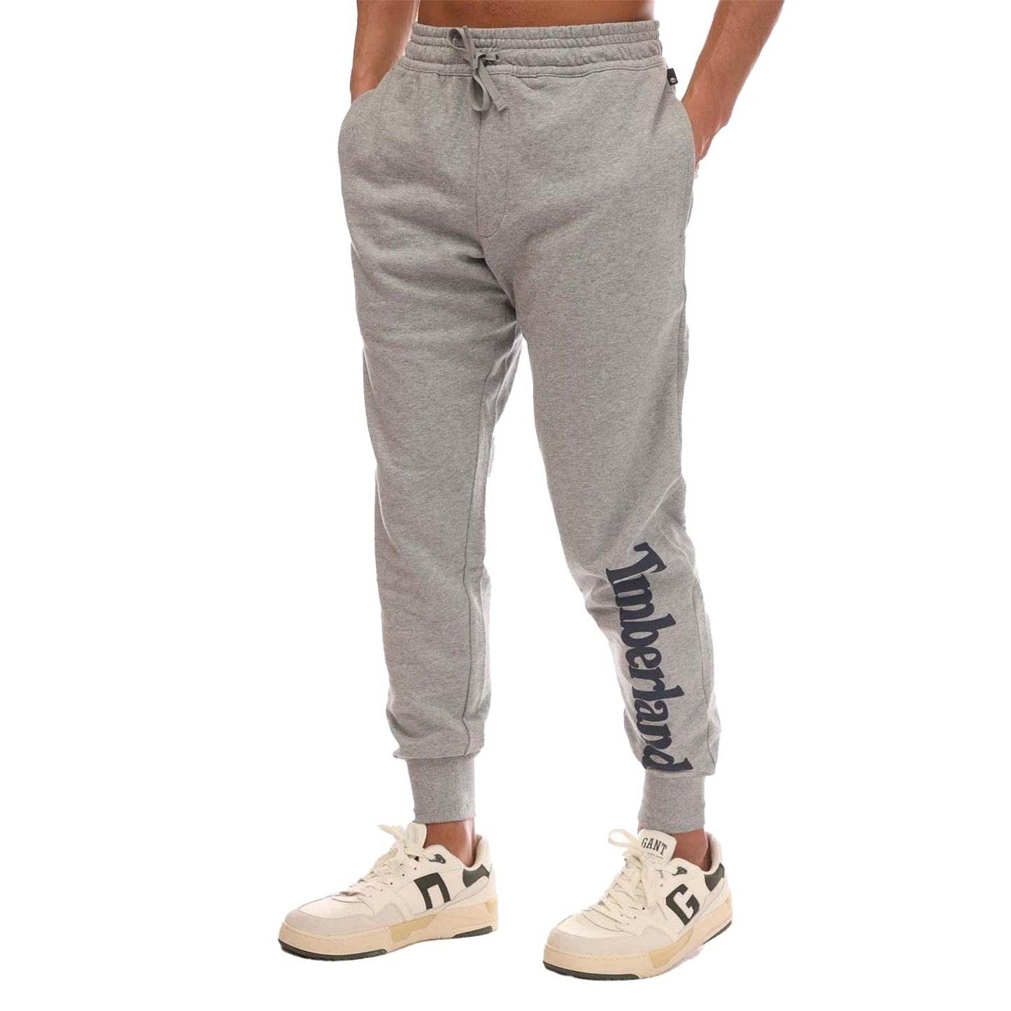 Grey - Front - Timberland Mens Logo Sweatpants