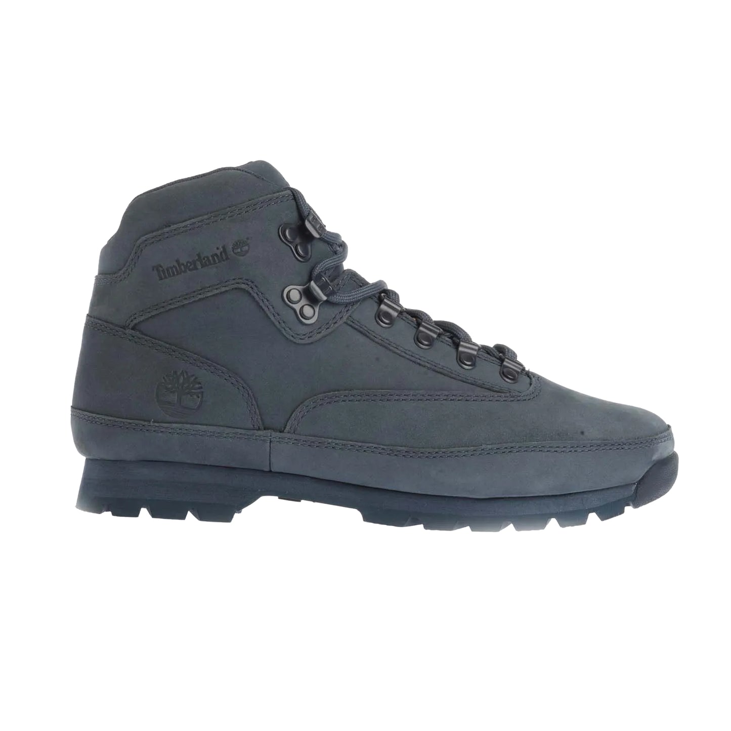 Dark Blue - Side - Timberland Mens Euro Hiker Grain Leather Mid Cut Boots