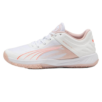 White - Back - Puma Womens-Ladies Accelerate Turbo Handball Trainers