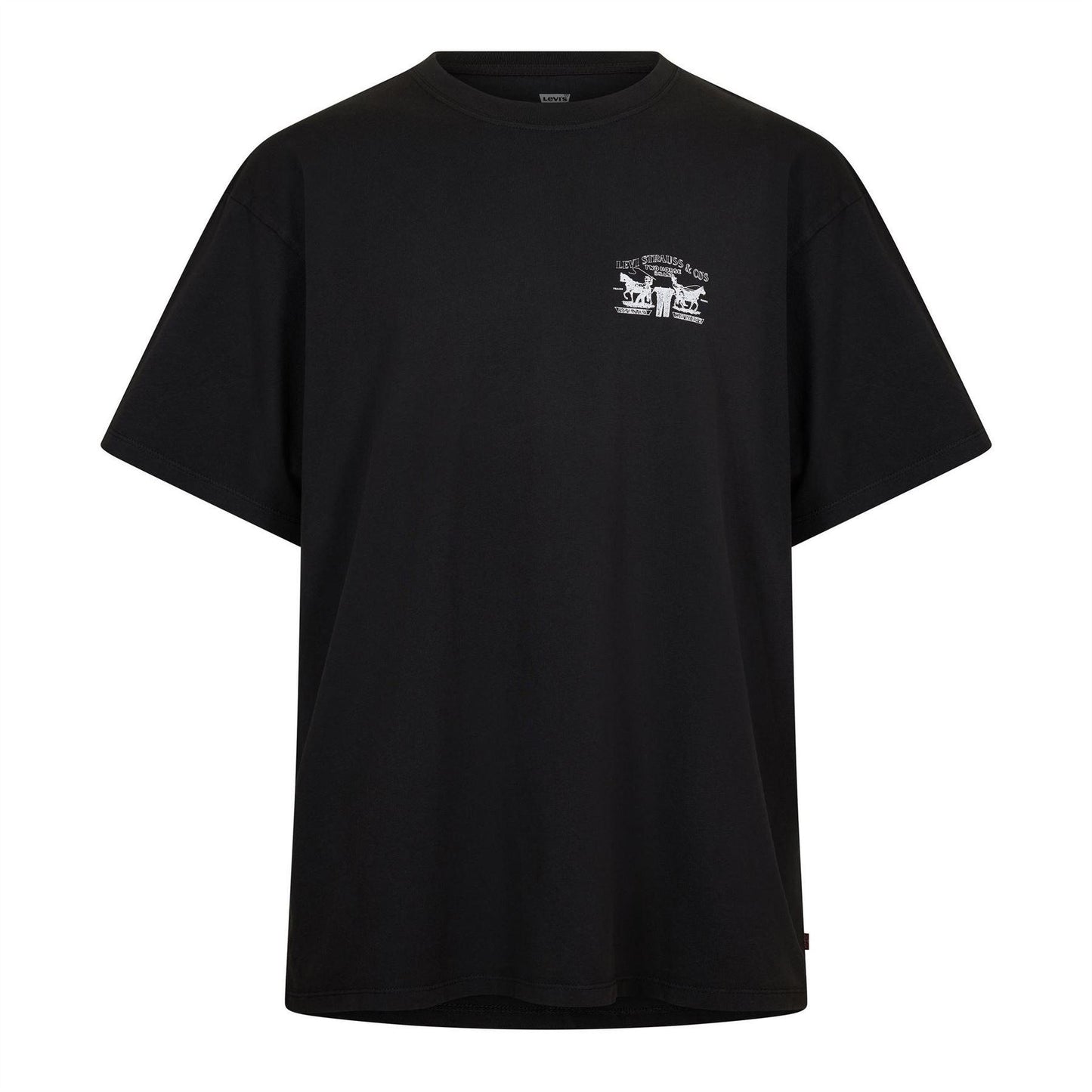 Jet Black - Front - Levis Mens Vintage T-Shirt