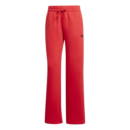 Ruby Red-Black - Front - Adidas Womens-Ladies Fleece Sweatpants