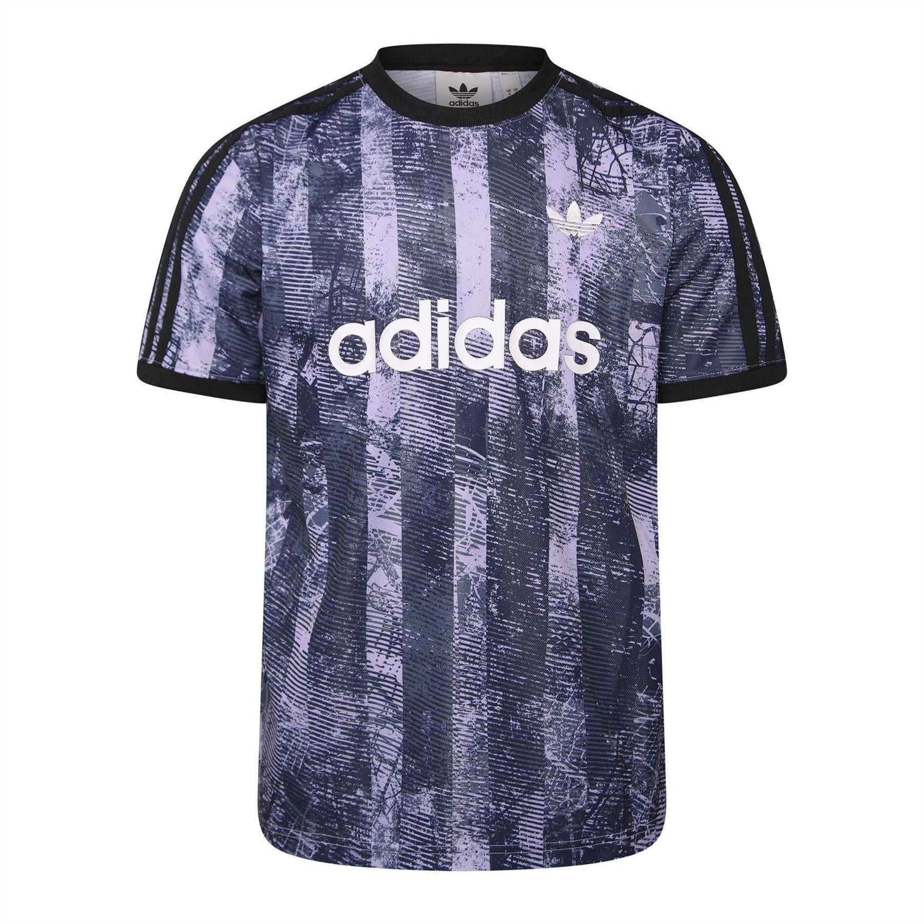 Multicoloured - Front - Adidas Mens Originals All-Over Print T-Shirt