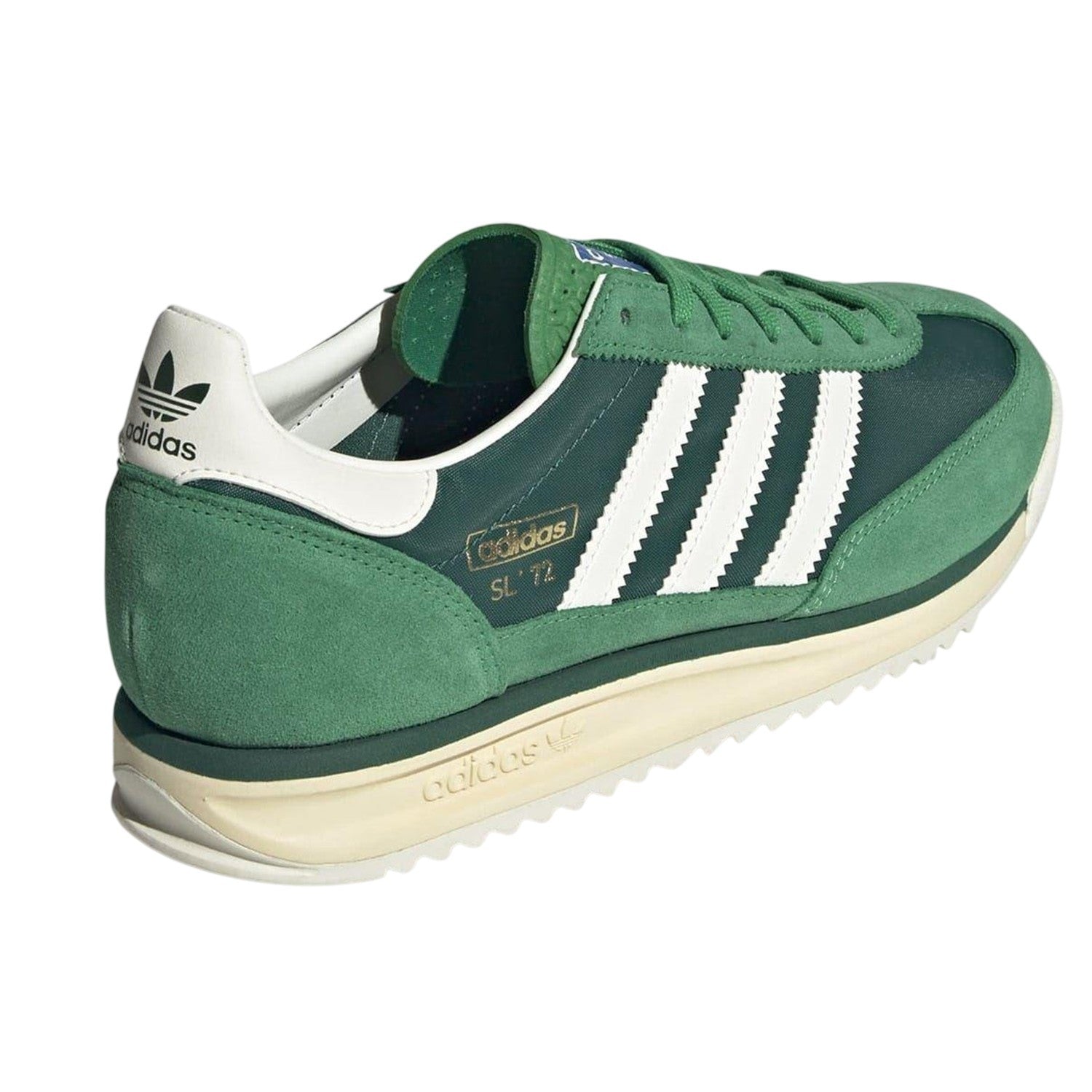 Green-White - Back - Adidas Mens Sl 72 Rs Leather Trainers
