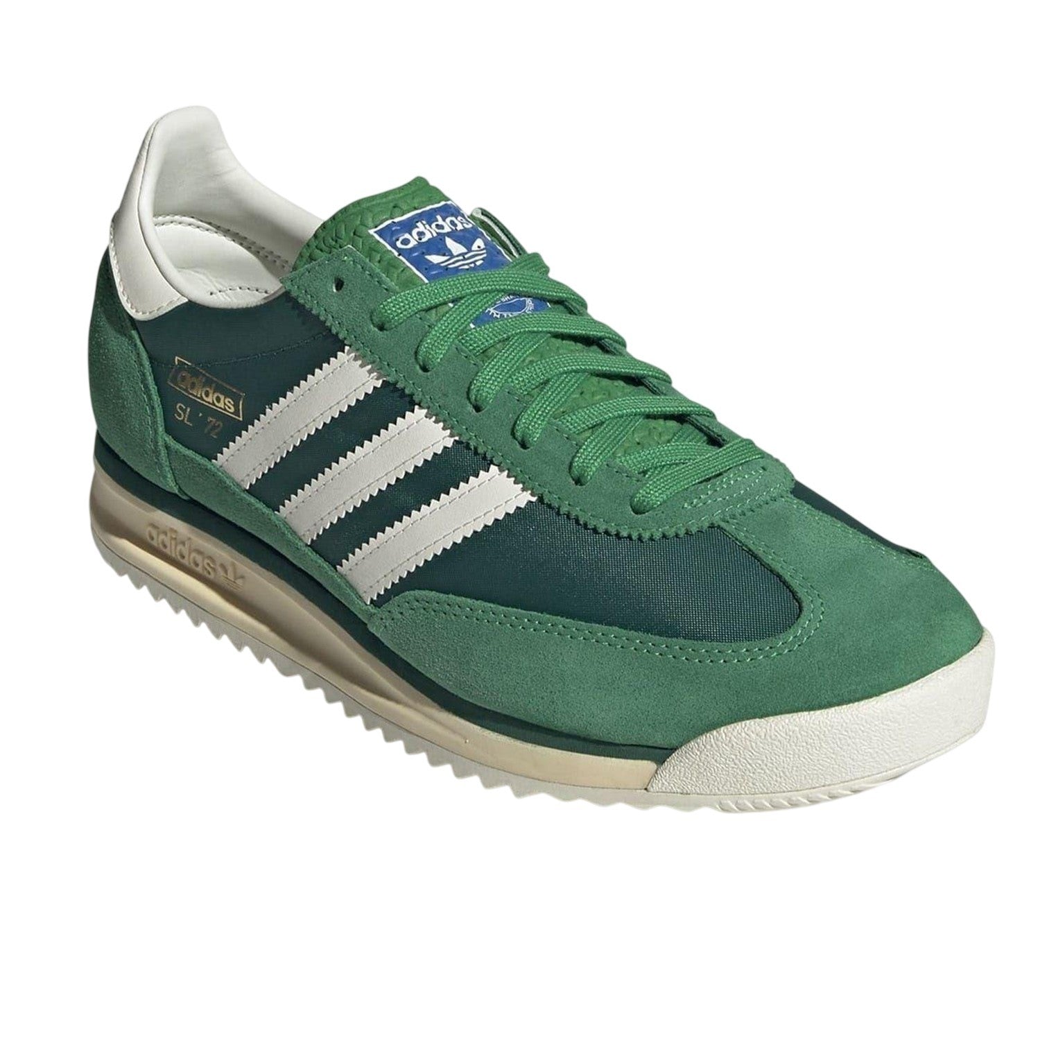 Green-White - Lifestyle - Adidas Mens Sl 72 Rs Leather Trainers