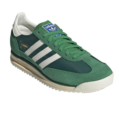 Green-White - Lifestyle - Adidas Mens Sl 72 Rs Leather Trainers