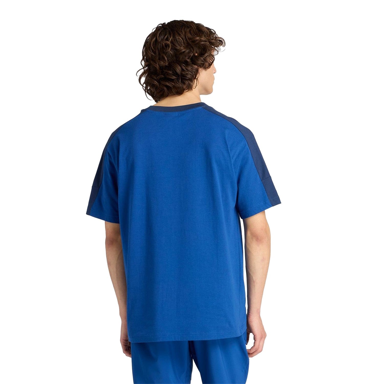Galaxy Blue - Back - New Balance Mens Reimagined Lettering Crew Neck T-Shirt