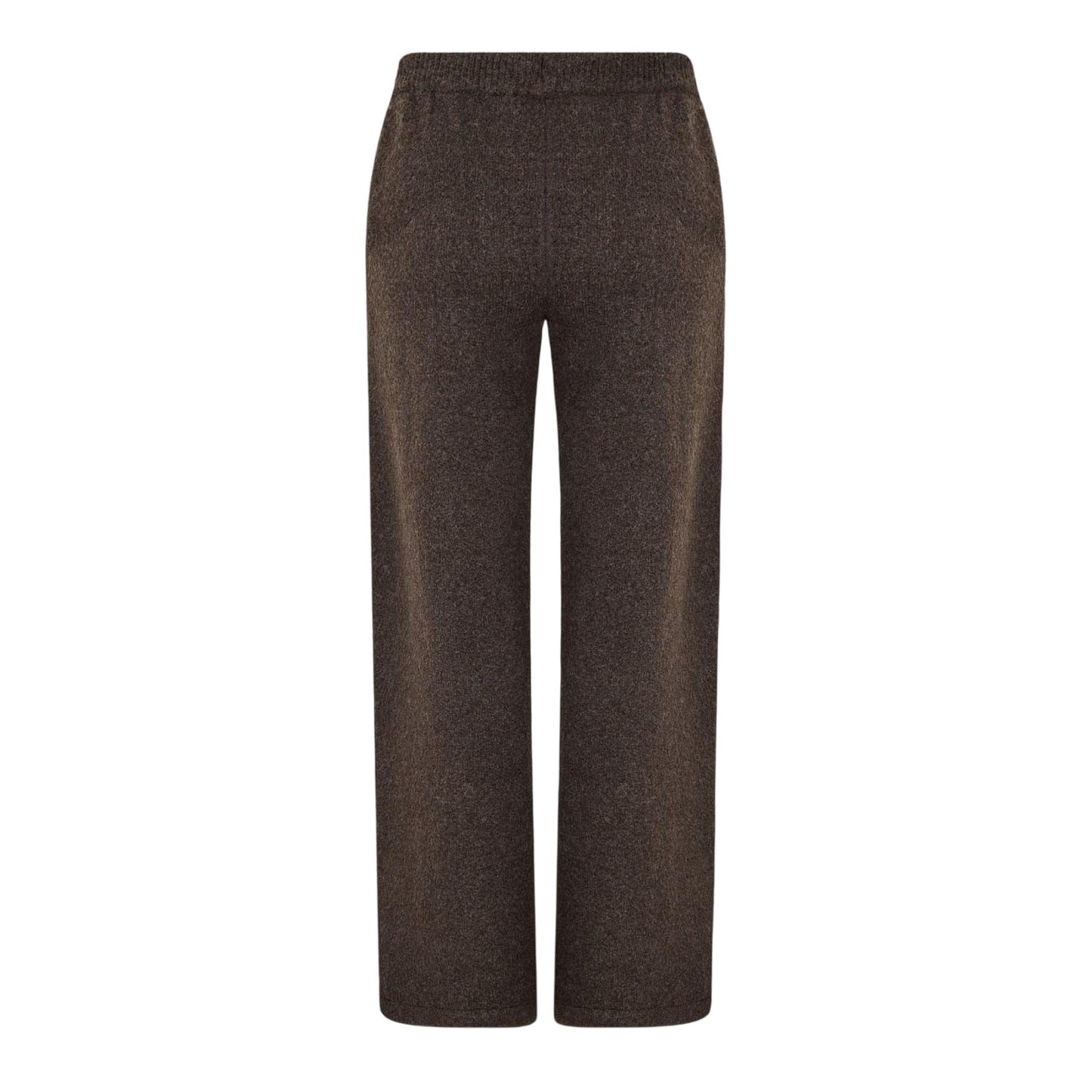 Brown - Back - Couture Womens-Ladies Fleece Wide Leg Sweatpants