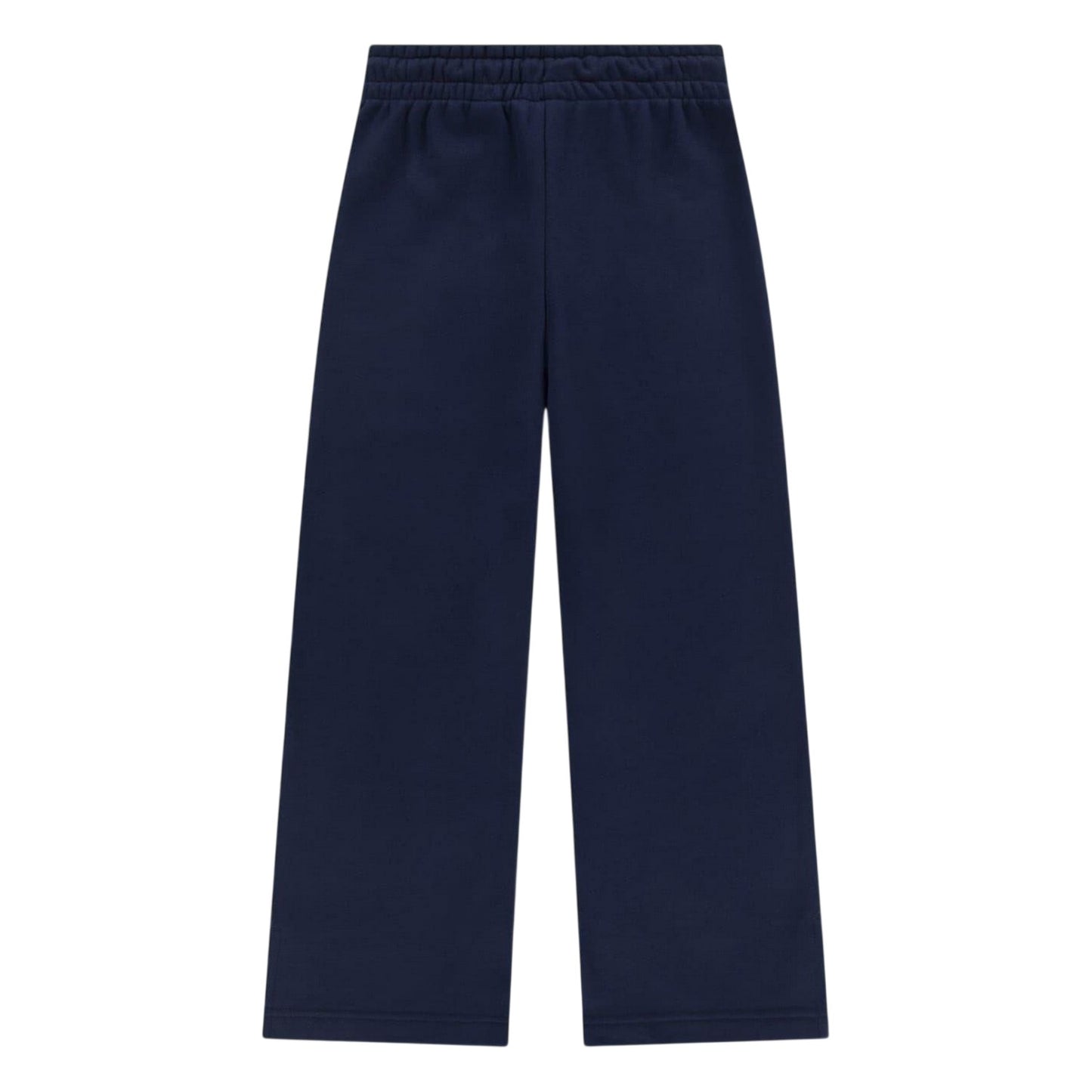 Marine Blue - Back - Lacoste Womens-Ladies Logo Wide Leg Sweatpants