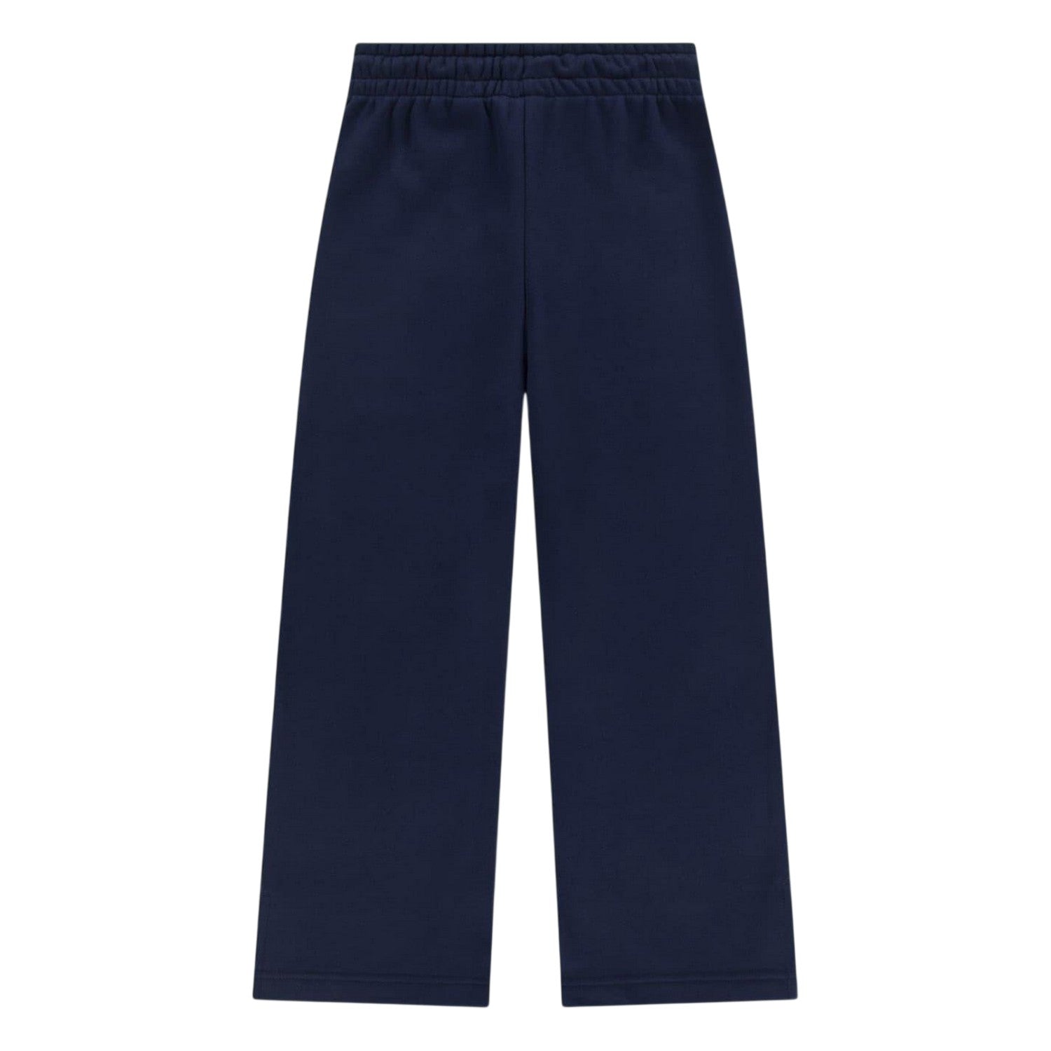 Marine Blue - Back - Lacoste Womens-Ladies Logo Wide Leg Sweatpants