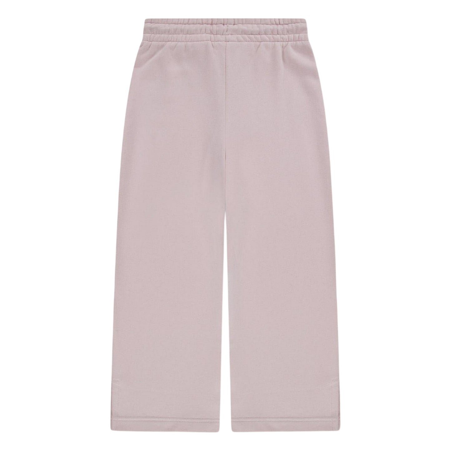 Pink - Back - Lacoste Womens-Ladies Logo Wide Leg Sweatpants