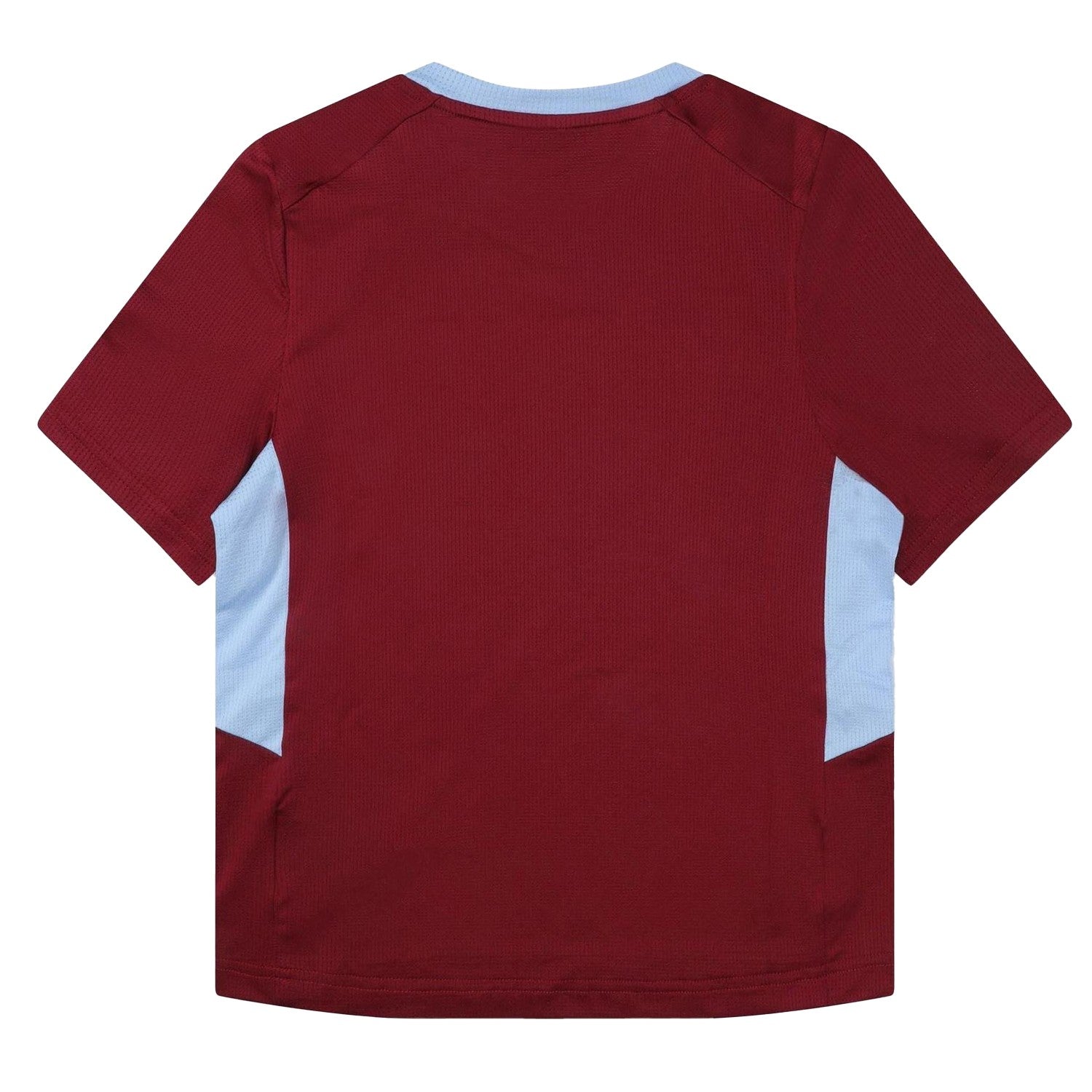 Red - Back - Castore Childrens-Kids 22-23 Aston Villa FC Match Home Jersey