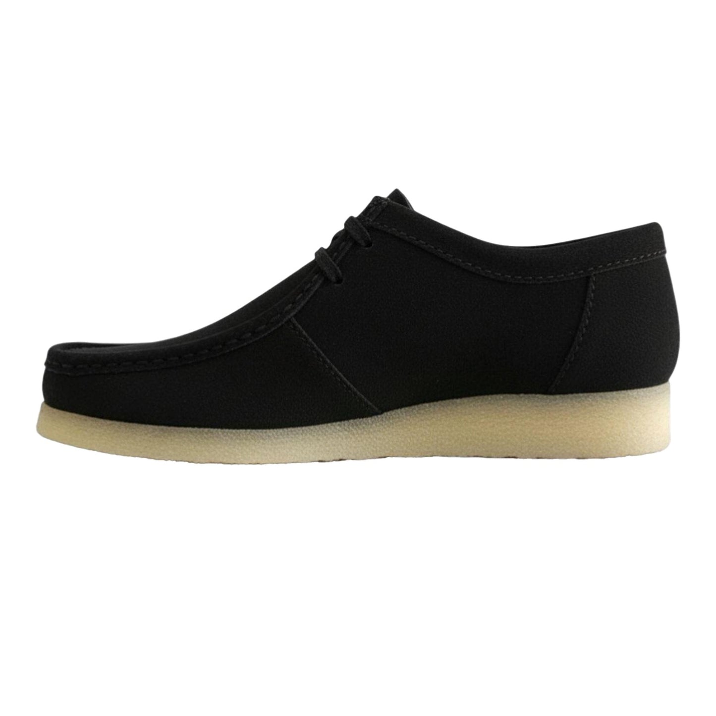 Black - Side - Pretty Green Mens Koala Leather Flat Oxford Shoes