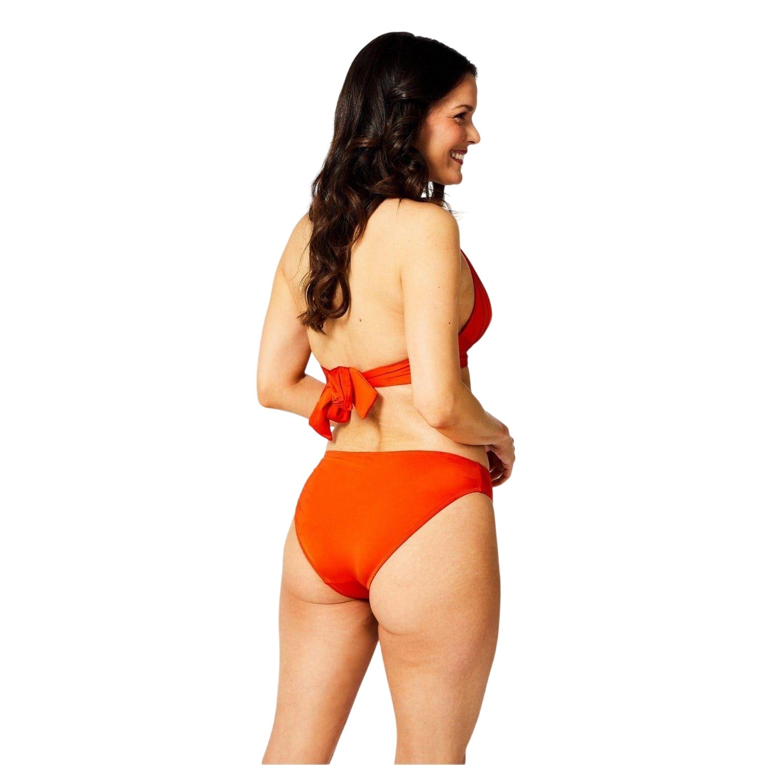 Burnt Orange - Back - Biba Womens-Ladies Venetian Bikini Bottoms