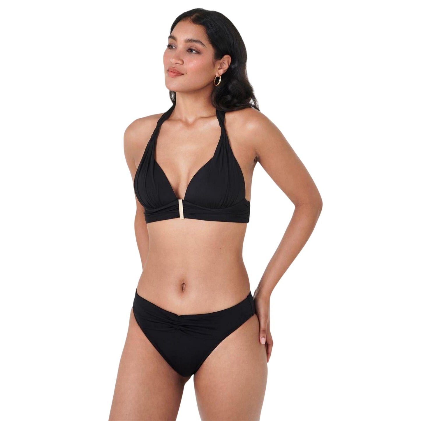 Black - Front - Biba Womens-Ladies Venetian Bikini Bottoms