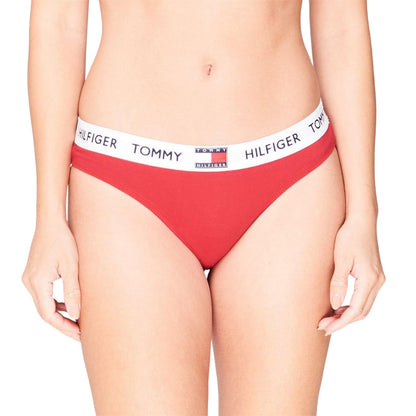 Tango Red - Side - Tommy Hilfiger Womens-Ladies Cotton Briefs