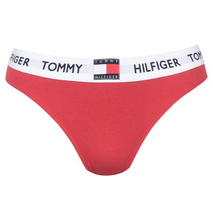 Tango Red - Front - Tommy Hilfiger Womens-Ladies Cotton Briefs