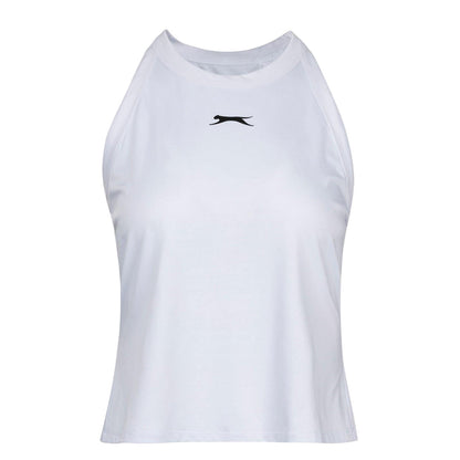 White - Front - Slazenger Womens-Ladies Tennis Tank Top