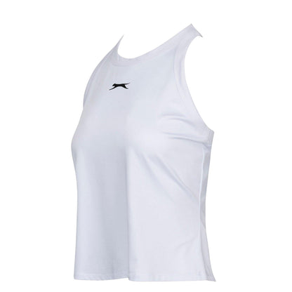 White - Side - Slazenger Womens-Ladies Tennis Tank Top