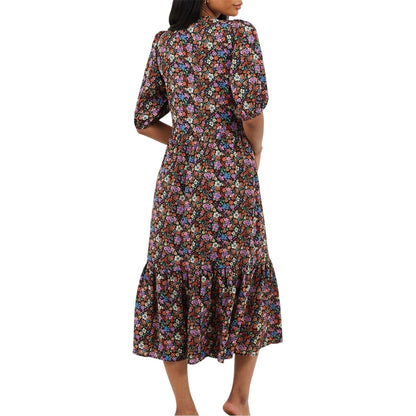 Black - Back - Brave Soul Womens-Ladies Regular Wrap Dress