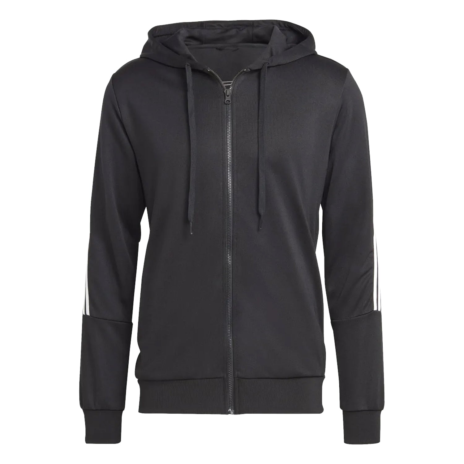 Black-White - Front - Adidas Mens Sportswear Stripe Training Tracksuit