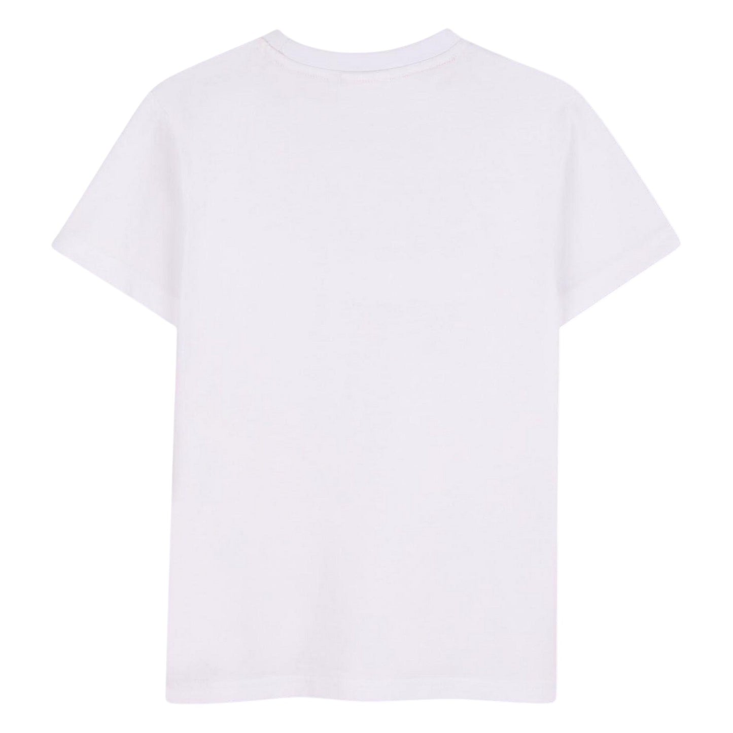 White - Back - Hugo Childrens-Kids Lettering Crew Neck Regular T-Shirt