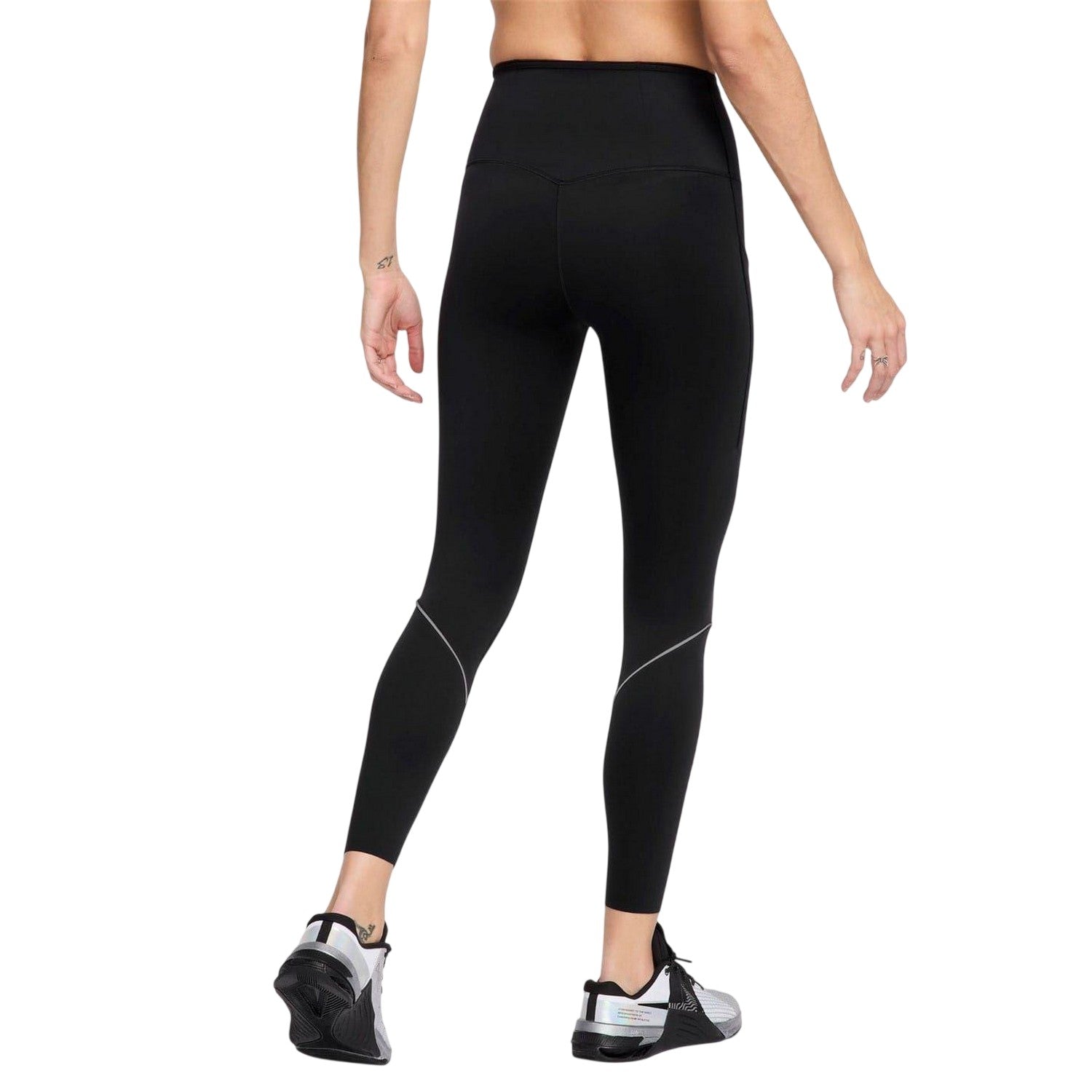 Black - Back - Nike Womens-Ladies High Waist Running Tights