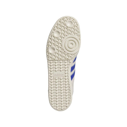 White-Blue - Lifestyle - Adidas Mens Humanrace Samba 3 Stripes Leather Trainers