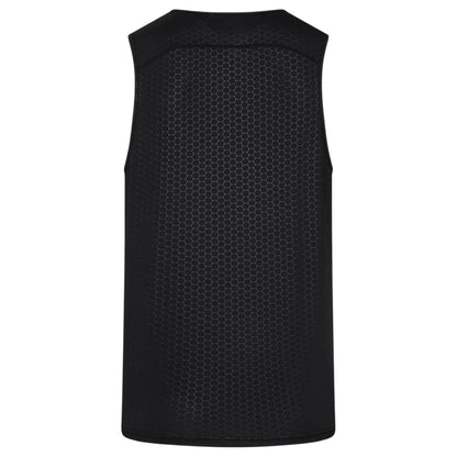 Black - Back - Gym King Mens Training Vest Top