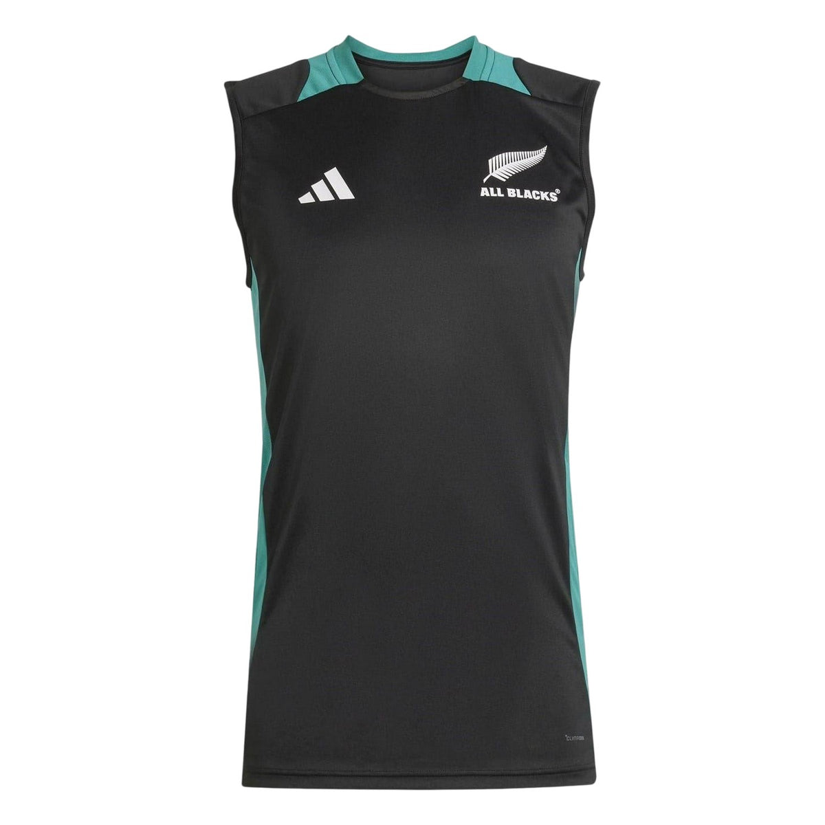 Black-Teal - Front - Adidas Mens All Blacks Vest Top