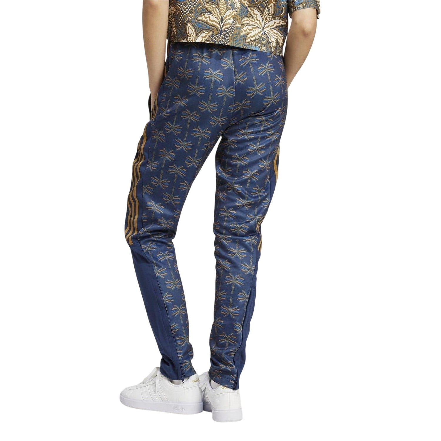 Bronze-Maroon-Night Marl - Back - Adidas Womens-Ladies Tiro FARM Rio Sweatpants