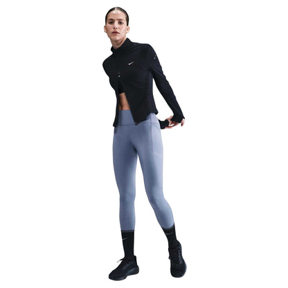 Indigo - Front - Nike Womens-Ladies Swift Running Tights