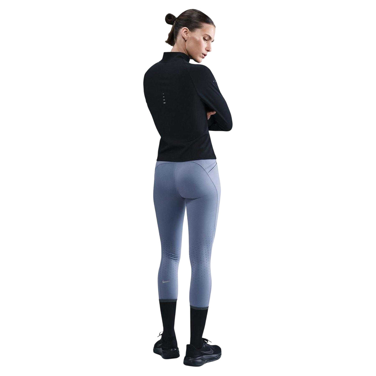 Indigo - Back - Nike Womens-Ladies Swift Running Tights