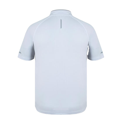 White-Grey - Back - Karrimor Mens Zip Neck Regular Competition T-Shirt