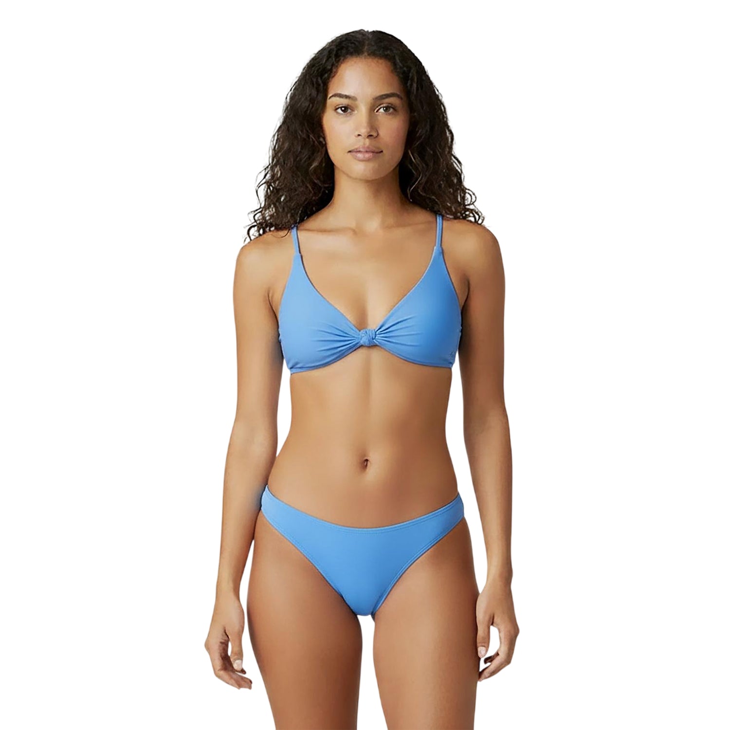 Marina Blue - Side - Jack Wills Womens-Ladies Tanga Ruched Back Bikini Bottoms