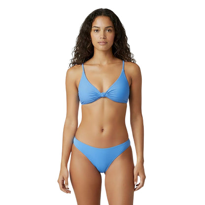 Marina Blue - Side - Jack Wills Womens-Ladies Tanga Ruched Back Bikini Bottoms