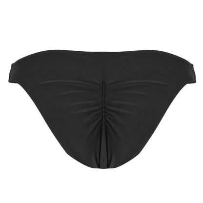 Black - Back - Jack Wills Womens-Ladies Tanga Ruched Back Bikini Bottoms