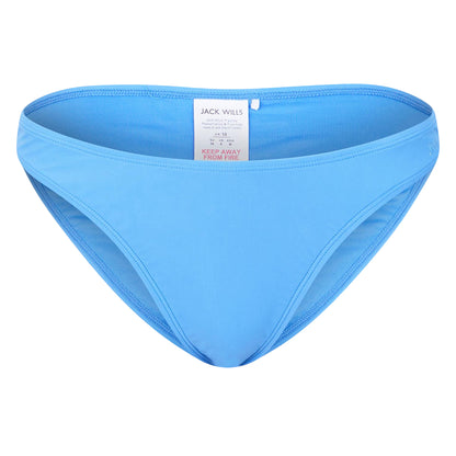 Marina Blue - Front - Jack Wills Womens-Ladies Tanga Ruched Back Bikini Bottoms
