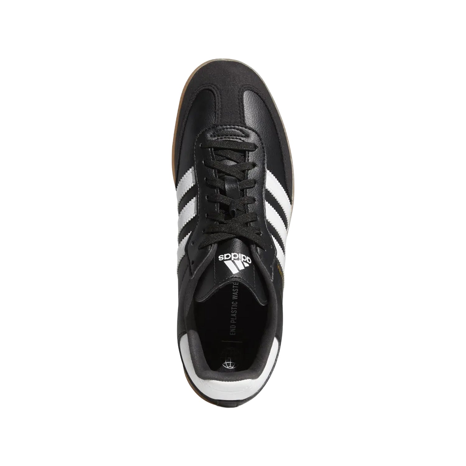 Black-White - Pack Shot - Adidas Mens Velosamba Vegan Cycling Trainers