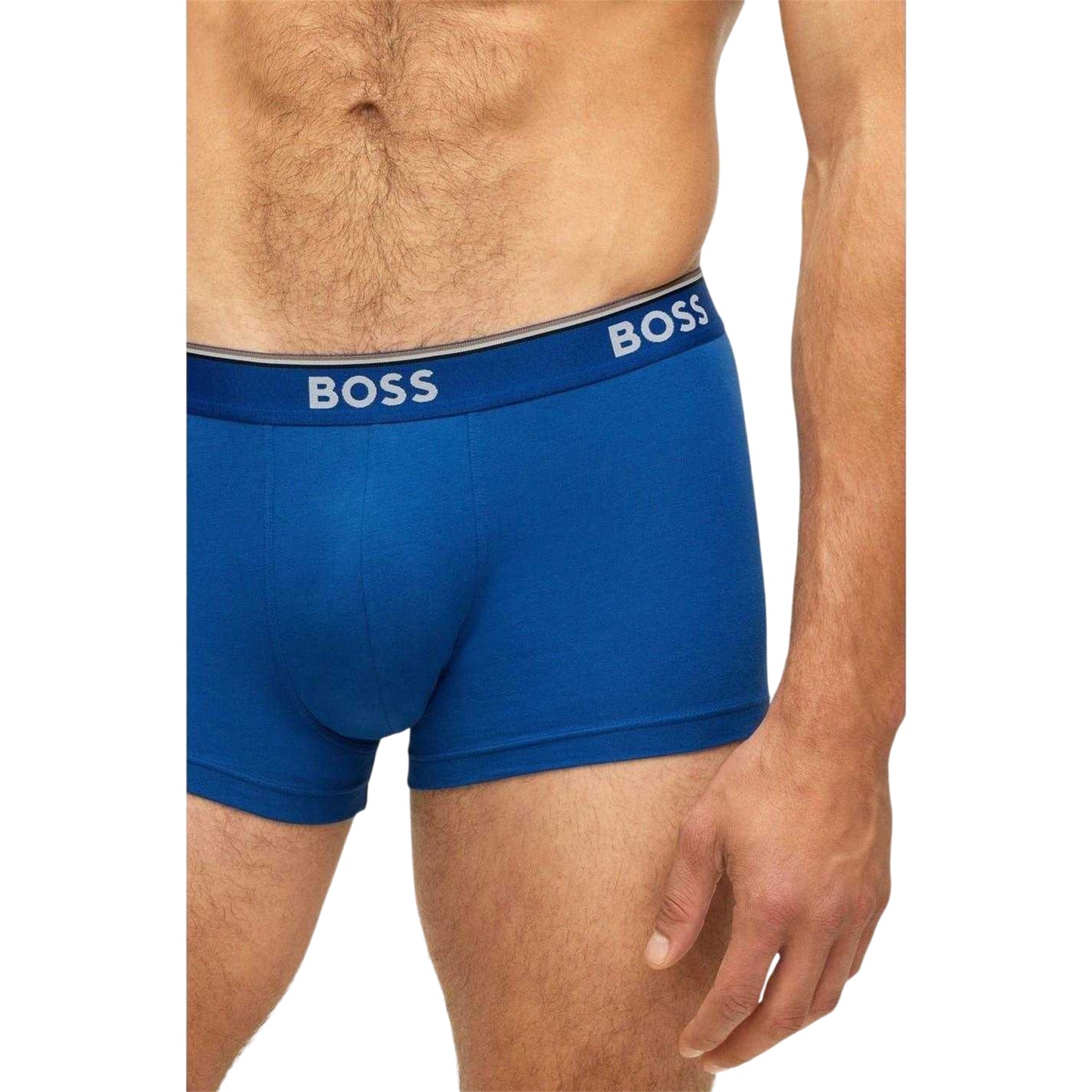 Red-Black-Blue - Back - Boss Mens Bodywear Logo Boxer Shorts (Pack of 3)