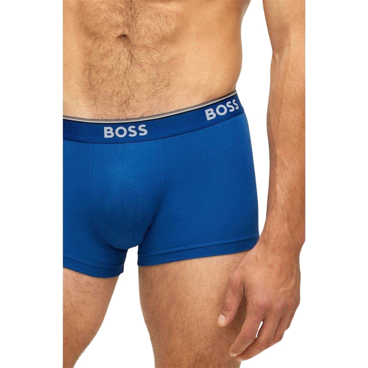 Red-Black-Blue - Back - Boss Mens Bodywear Logo Boxer Shorts (Pack of 3)