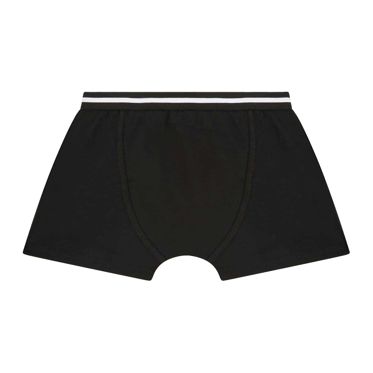 Black - Back - Boss Boys Logo Boxer Shorts