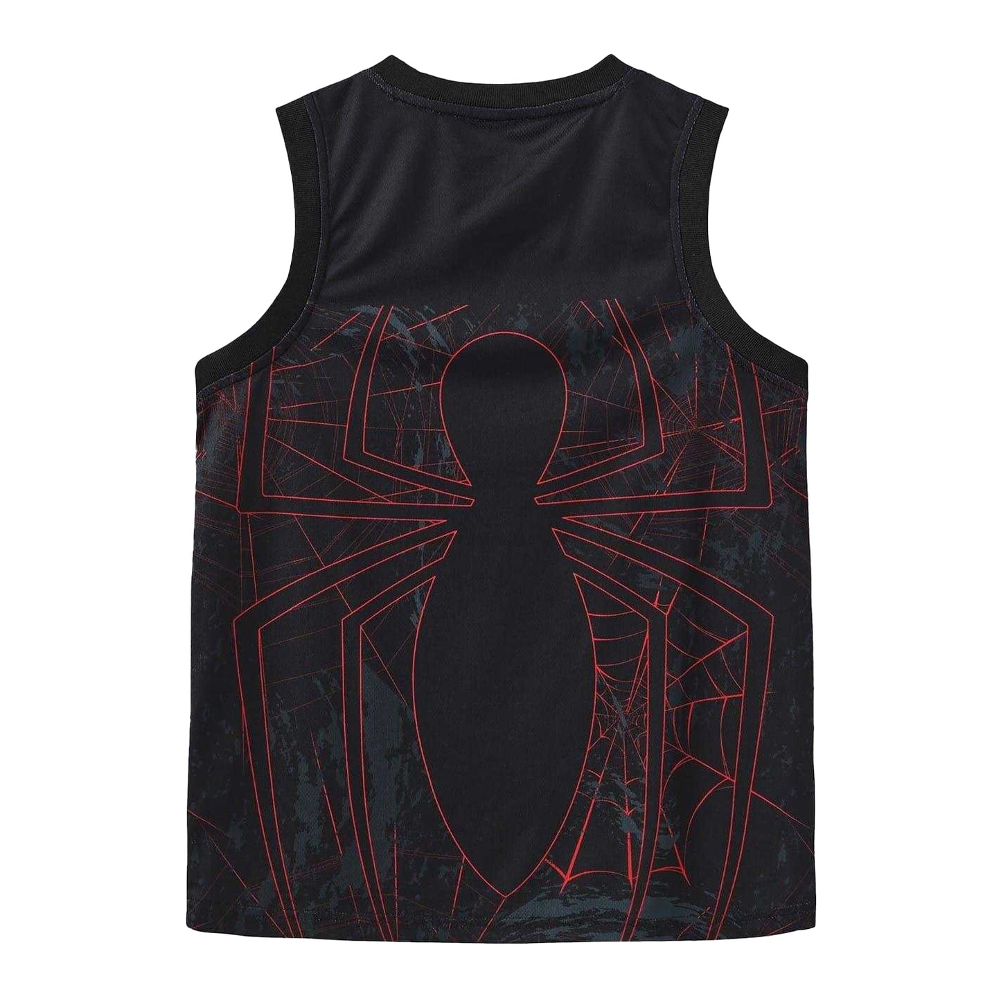 Black - Back - Everlast Boys Spider-Man Vest Top