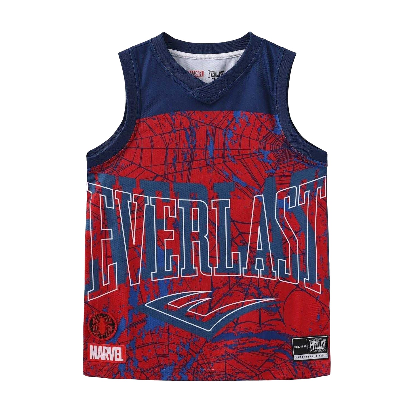 Red - Front - Everlast Boys Spider-Man Vest Top