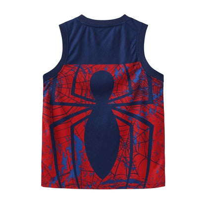 Red - Back - Everlast Boys Spider-Man Vest Top