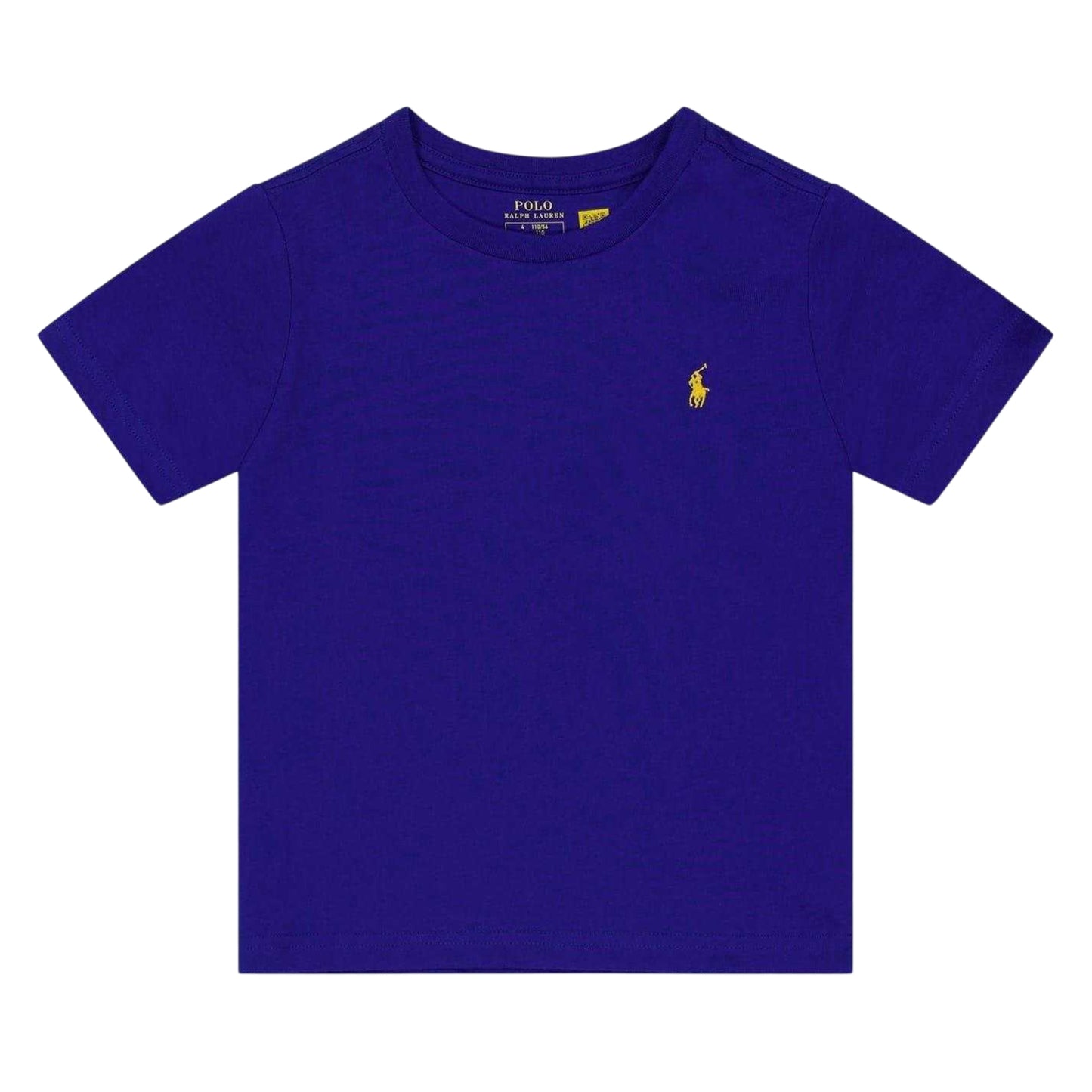Azure - Front - Ralph Lauren Childrens-Kids Embroidered Logo T-Shirt