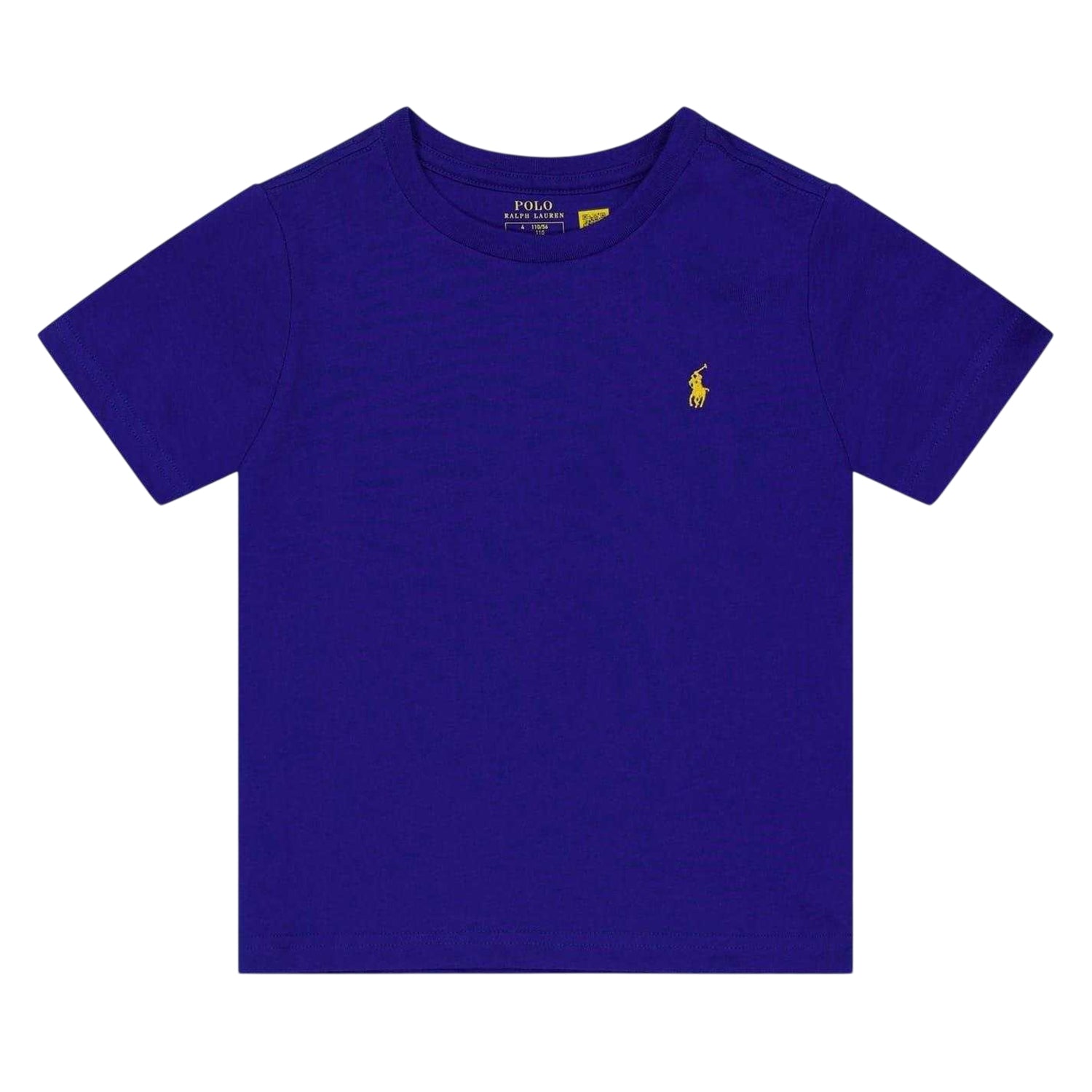 Azure - Front - Ralph Lauren Childrens-Kids Embroidered Logo T-Shirt