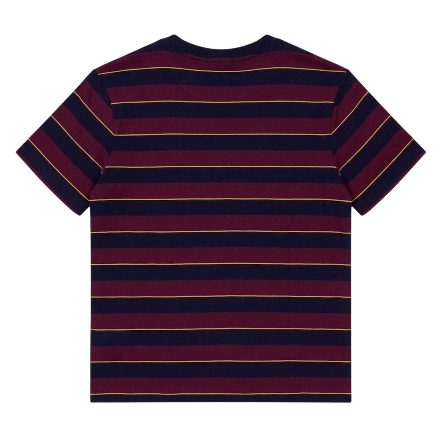 Wine - Back - Ralph Lauren Boys Striped Crew Neck T-Shirt