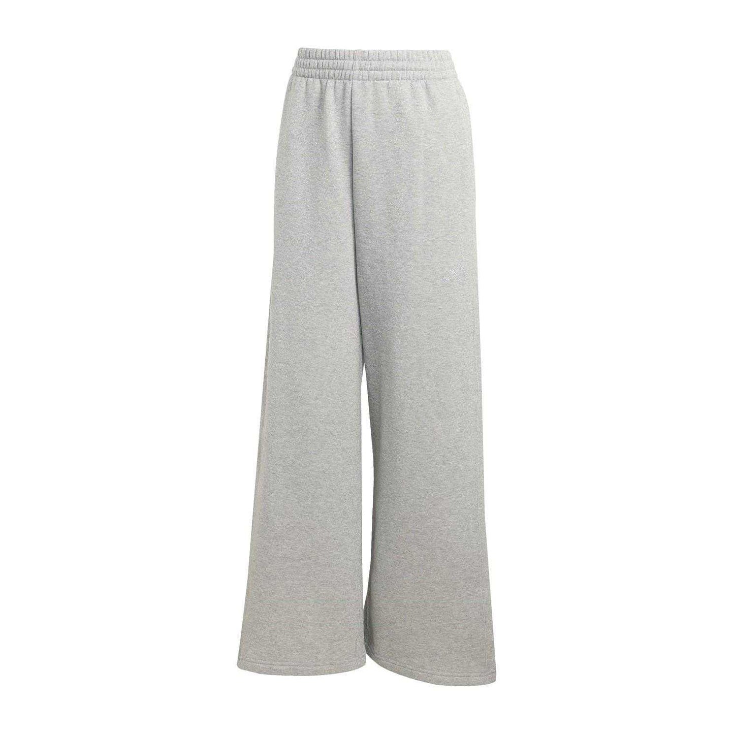 Silver - Front - Adidas Womens-Ladies Glitter Wide Leg Sweatpants